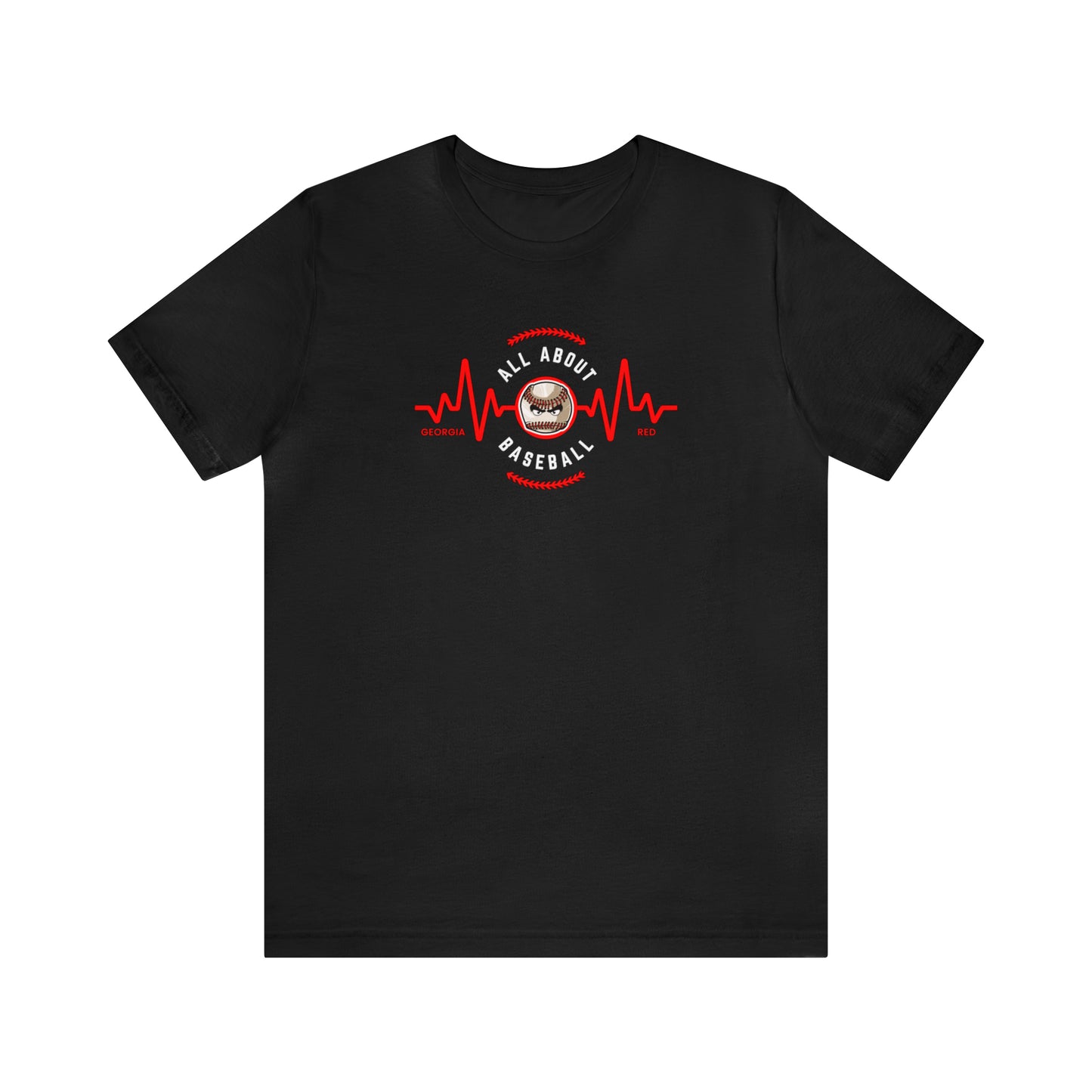 All about baseball on the front - Texas flag with tourney & Kooper on the back - Unisex Jersey Short Sleeve Tee - crew neck