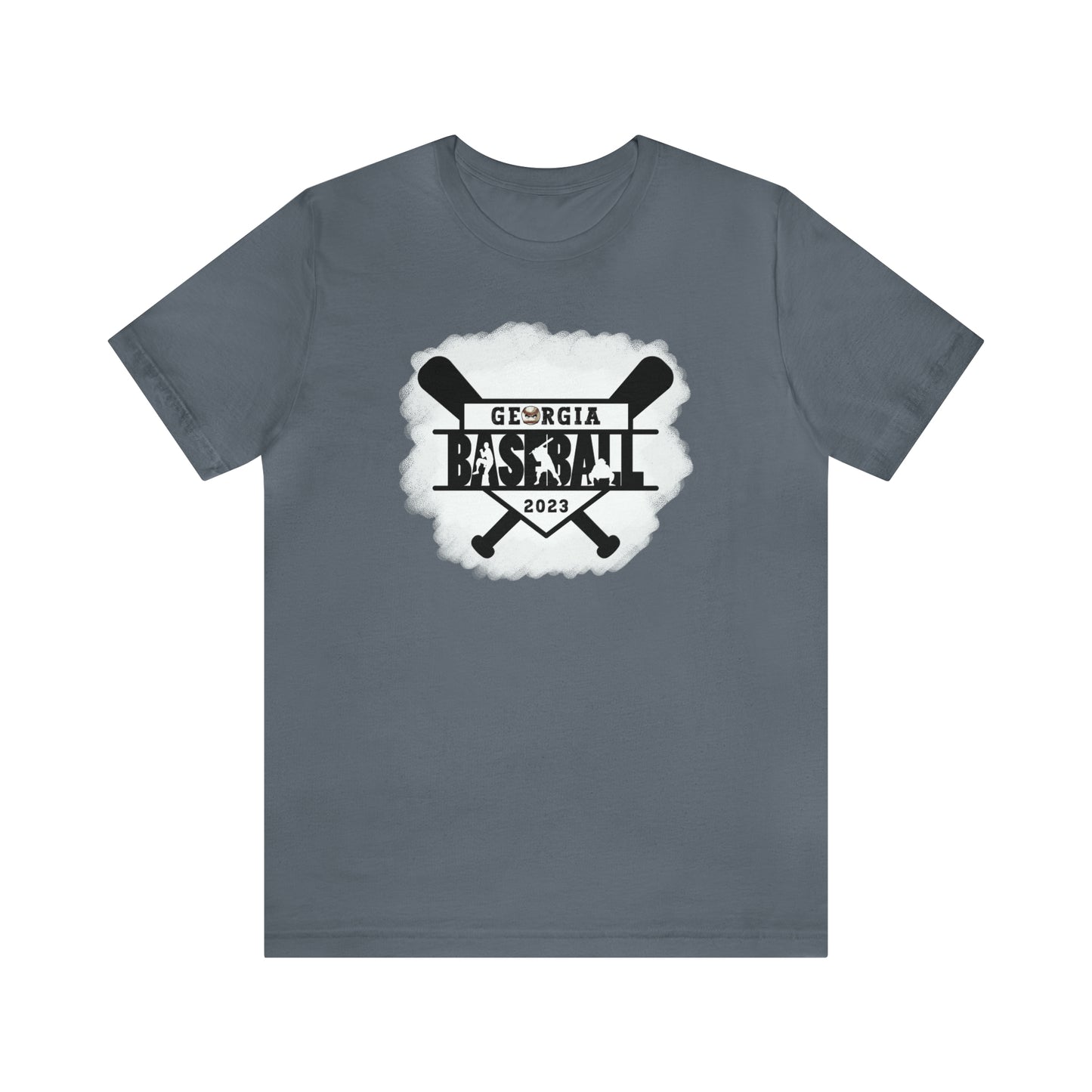 Georgia baseball with home plate on the front - Texas flag with tourney - Kooper on the back - Unisex Jersey Short Sleeve Tee - crew neck
