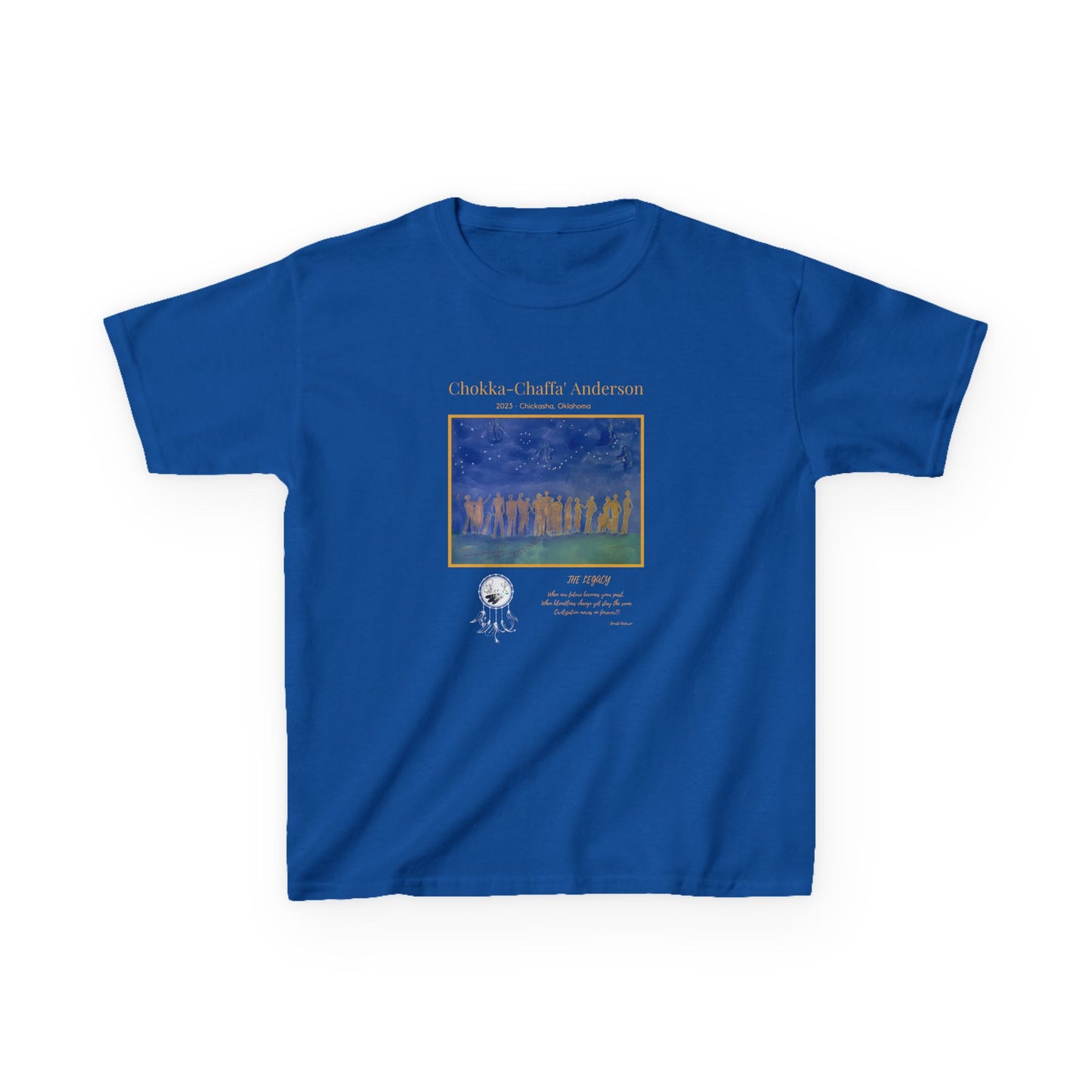 2023 Chokka-Chaffa' Anderson - Kids xs-xl - Crew Neck T shirt - Graphic on Front Only