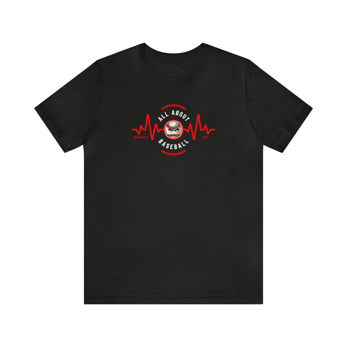 All about baseball on the front - Texas flag with tourney & Kooper on the back - Unisex Jersey Short Sleeve Tee - crew neck