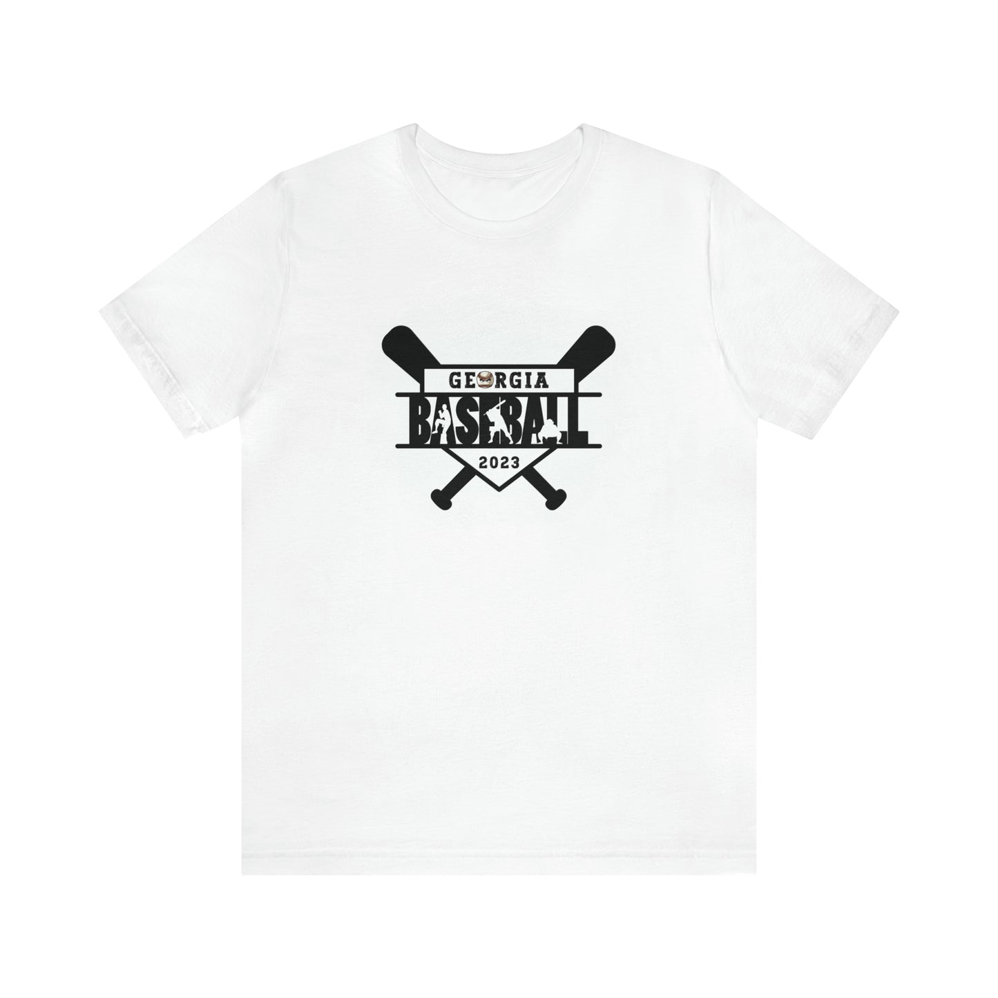 Georgia baseball with home plate on the front - Texas flag with tourney - Kooper on the back - Unisex Jersey Short Sleeve Tee - crew neck