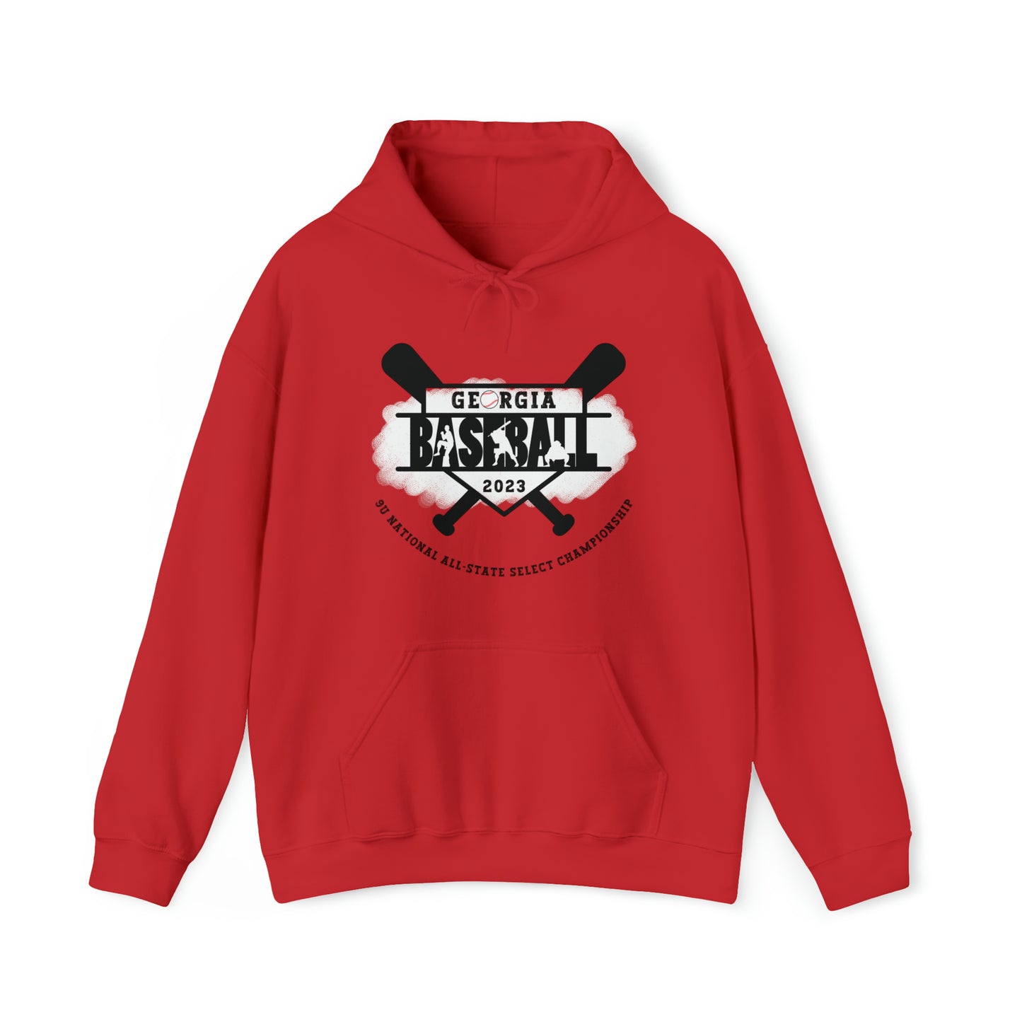 2023 Baseball bats with tourney on the front - Kooper on the back - Unisex Heavy Blend™ Hooded Sweatshirt