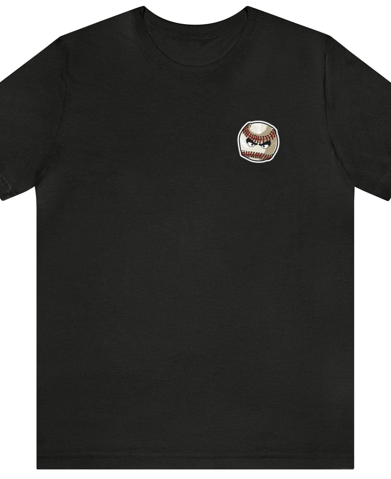 Mean baseball on the front - Georgia Baseball with home plate on the back - Unisex Jersey Short Sleeve Tee - crew neck