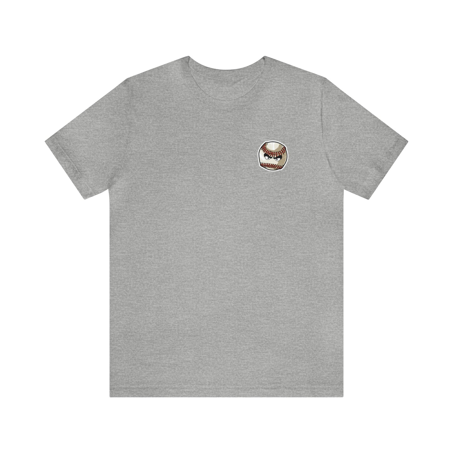 Mean baseball on the front - Georgia Baseball with home plate on the back - Unisex Jersey Short Sleeve Tee - crew neck