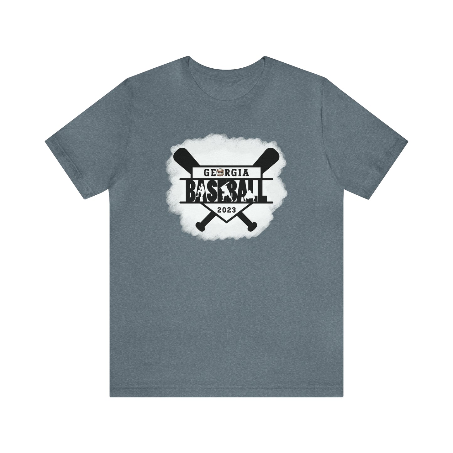Georgia baseball with home plate on the front - Texas flag with tourney - Kooper on the back - Unisex Jersey Short Sleeve Tee - crew neck