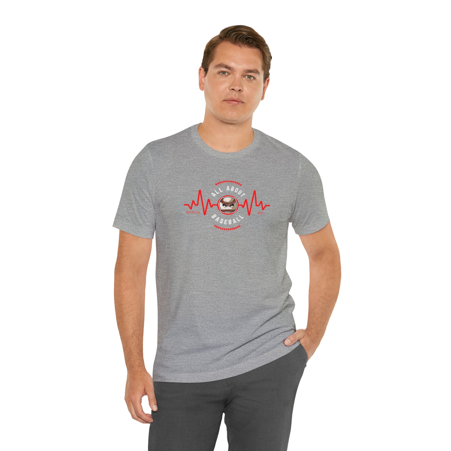 All about baseball on the front - Texas flag with tourney & Kooper on the back - Unisex Jersey Short Sleeve Tee - crew neck