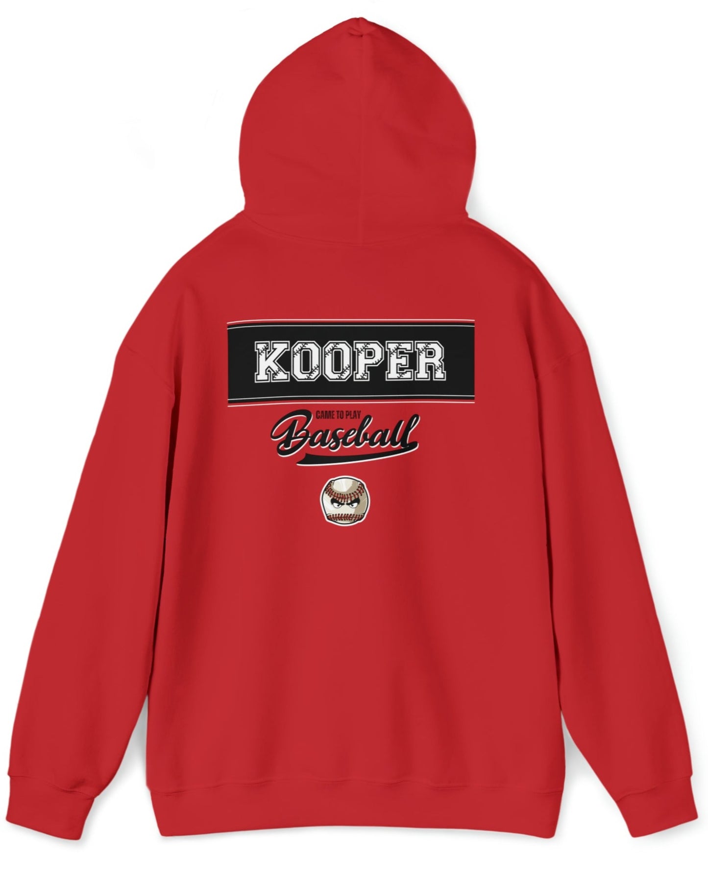 2023 Baseball bats with tourney on the front - Kooper on the back - Unisex Heavy Blend™ Hooded Sweatshirt