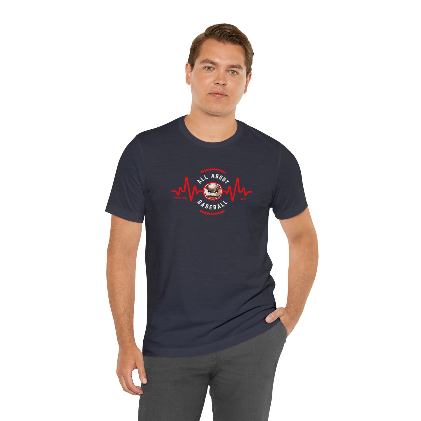 All about baseball on the front - Texas flag with tourney & Kooper on the back - Unisex Jersey Short Sleeve Tee - crew neck
