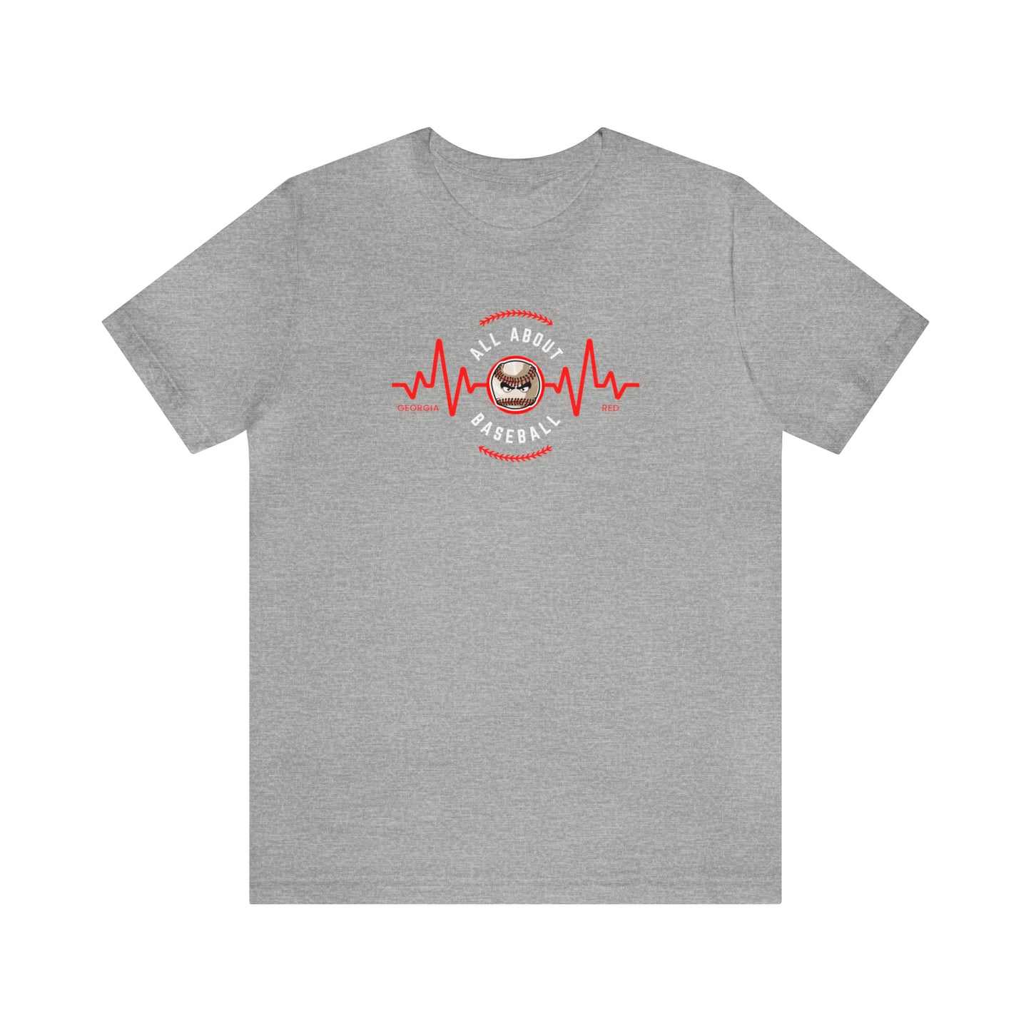All about baseball on the front - Texas flag with tourney & Kooper on the back - Unisex Jersey Short Sleeve Tee - crew neck