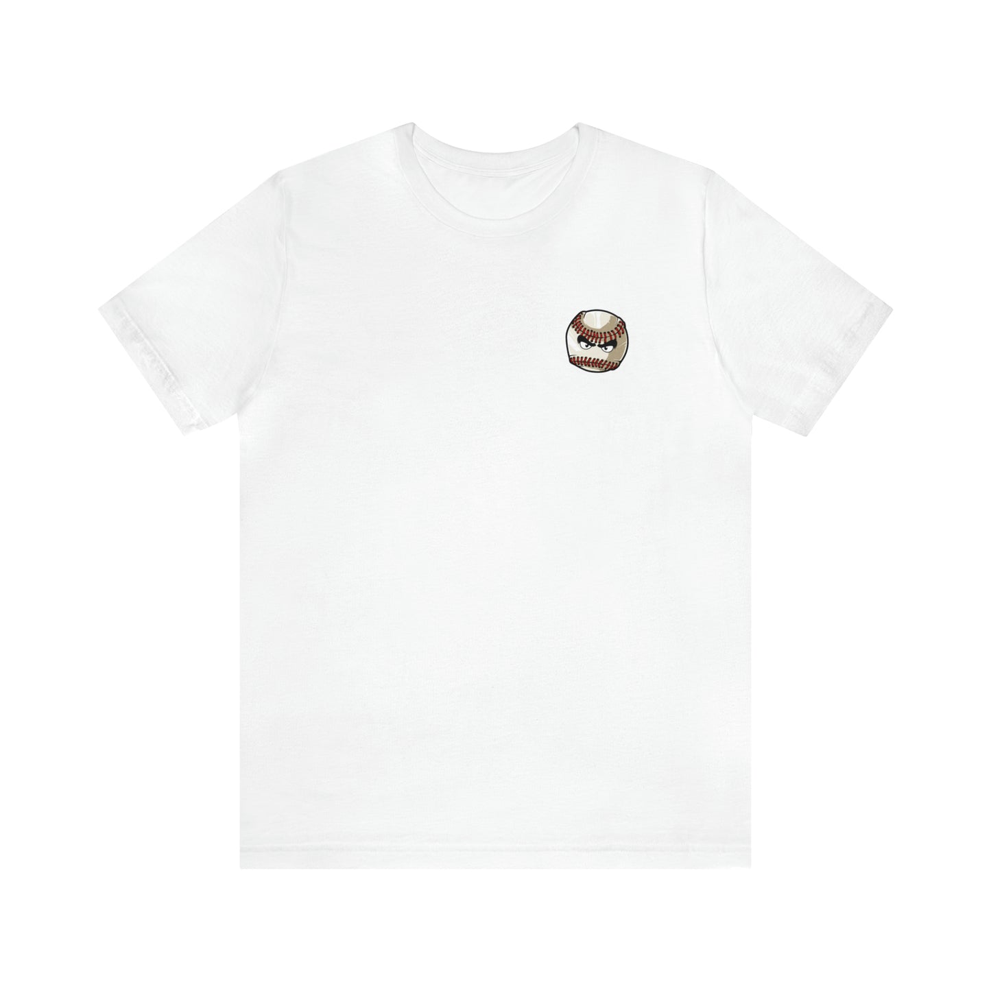 Mean baseball on the front - Georgia Baseball with home plate on the back - Unisex Jersey Short Sleeve Tee - crew neck