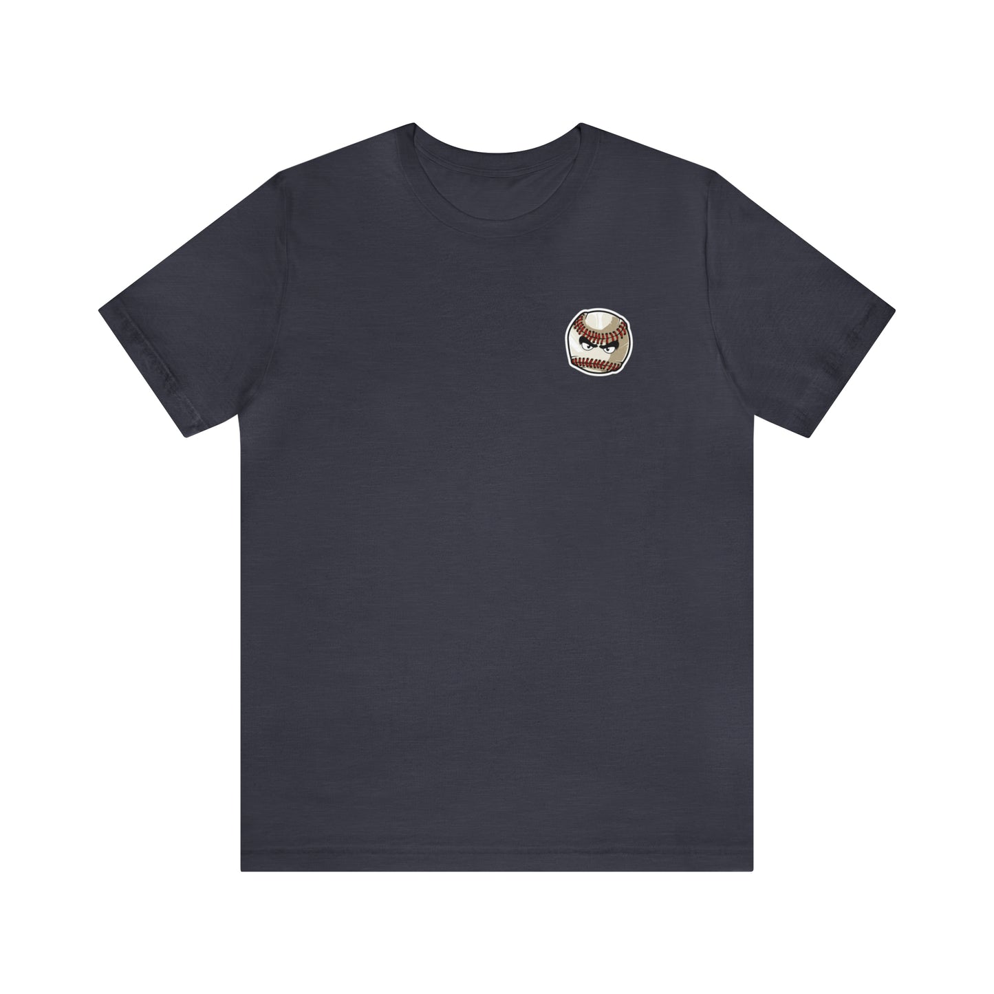 Mean baseball on the front - Georgia Baseball with home plate on the back - Unisex Jersey Short Sleeve Tee - crew neck