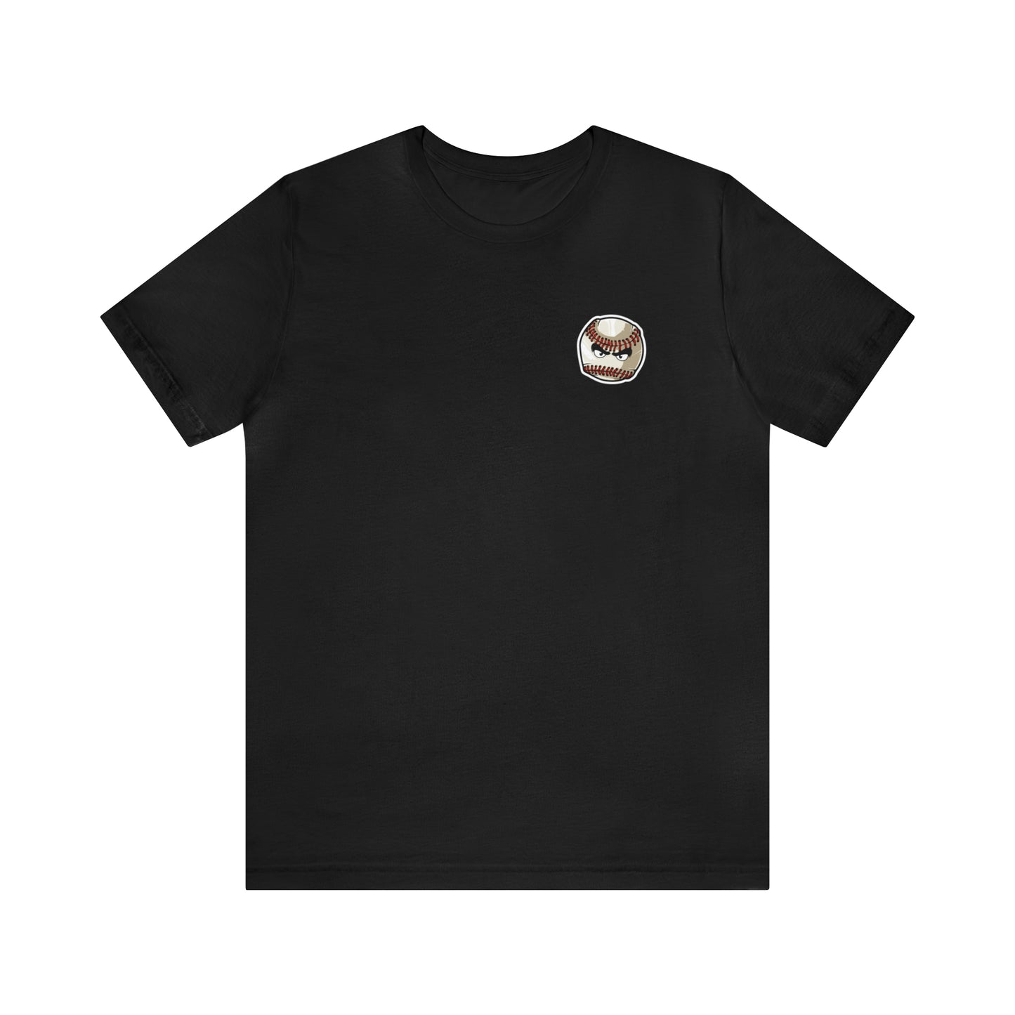 Mean baseball on the front - Georgia Baseball with home plate on the back - Unisex Jersey Short Sleeve Tee - crew neck