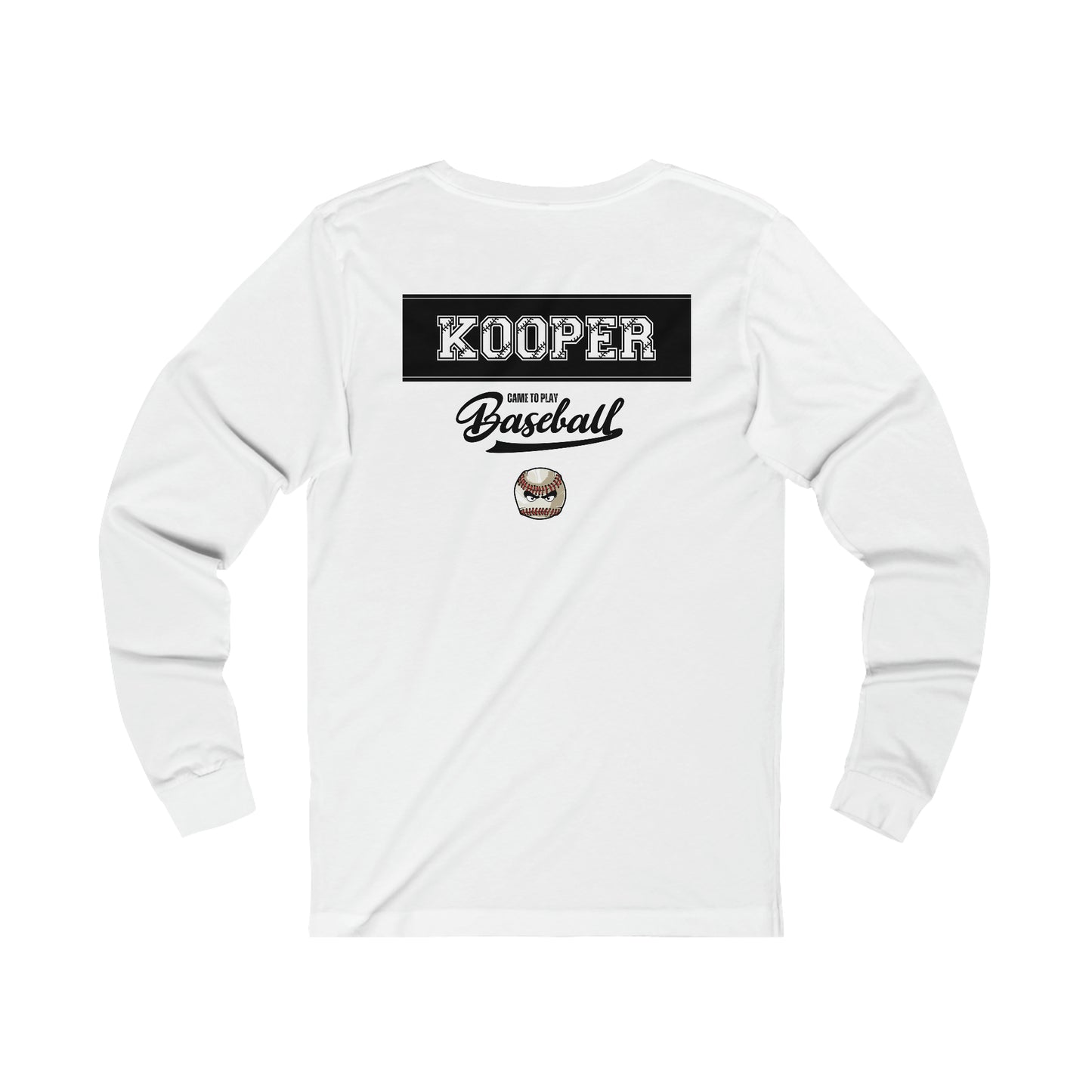 2023 Home Plate with tourney on the front - Kooper on the back - Unisex Jersey Long Sleeve Tee