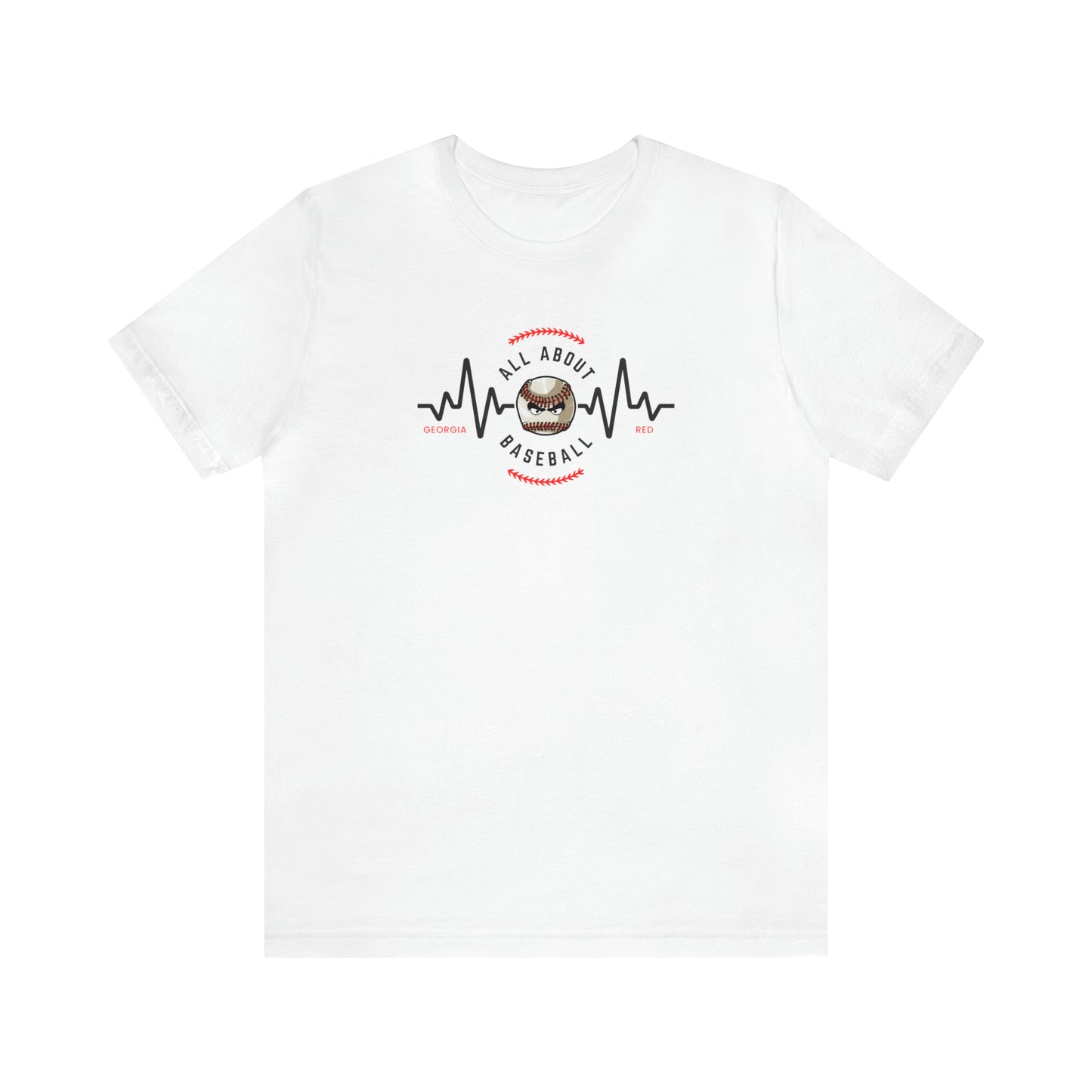 All about baseball on the front - Texas flag with tourney & Kooper on the back - Unisex Jersey Short Sleeve Tee - crew neck