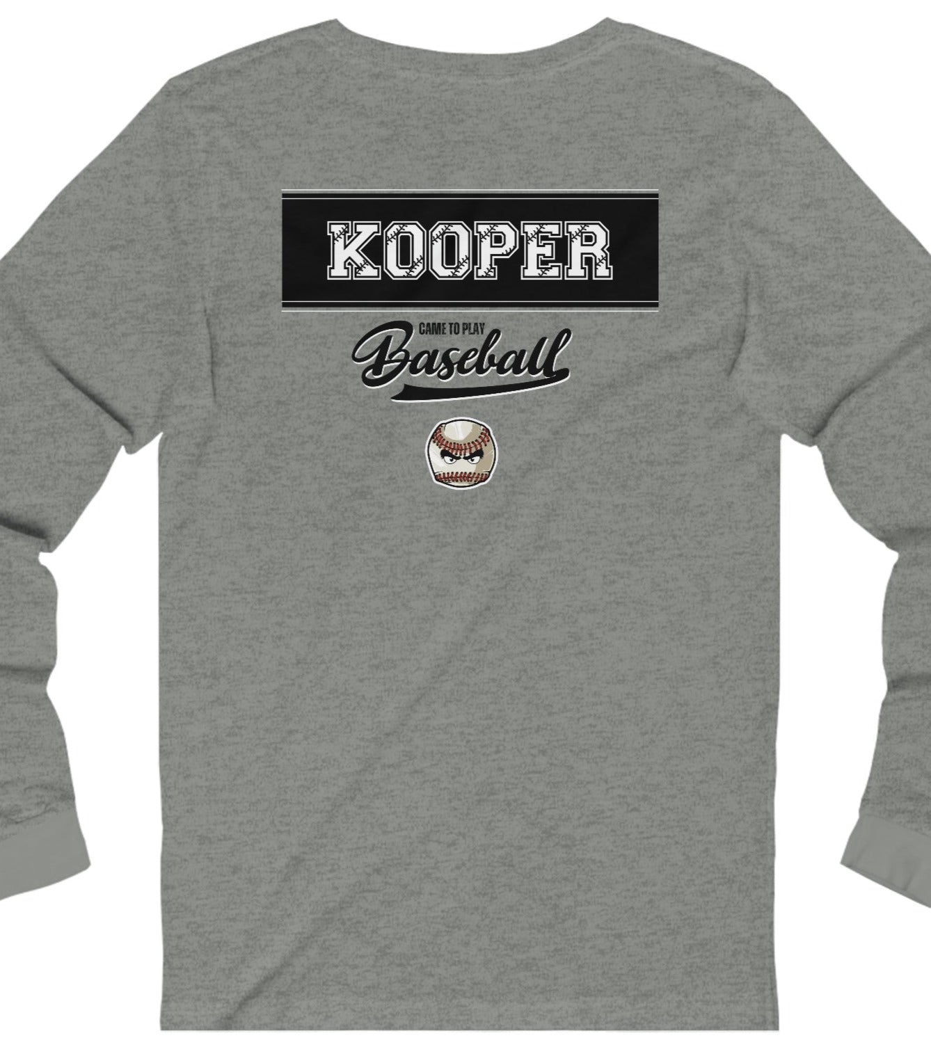 2023 Home Plate with tourney on the front - Kooper on the back - Unisex Jersey Long Sleeve Tee