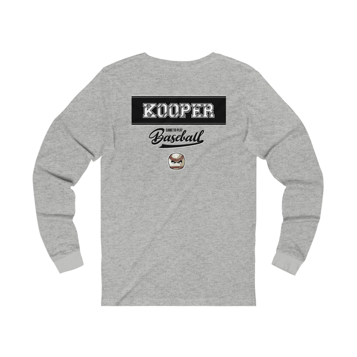 2023 Home Plate with tourney on the front - Kooper on the back - Unisex Jersey Long Sleeve Tee