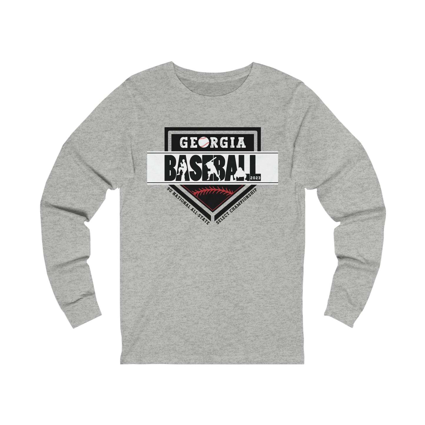 2023 Home Plate with tourney on the front - Kooper on the back - Unisex Jersey Long Sleeve Tee