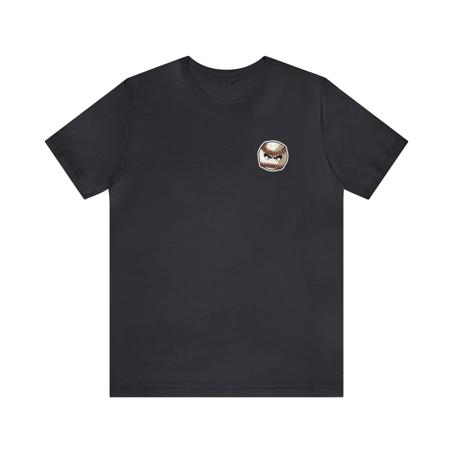 Mean baseball on the front - Georgia Baseball with home plate on the back - Unisex Jersey Short Sleeve Tee - crew neck