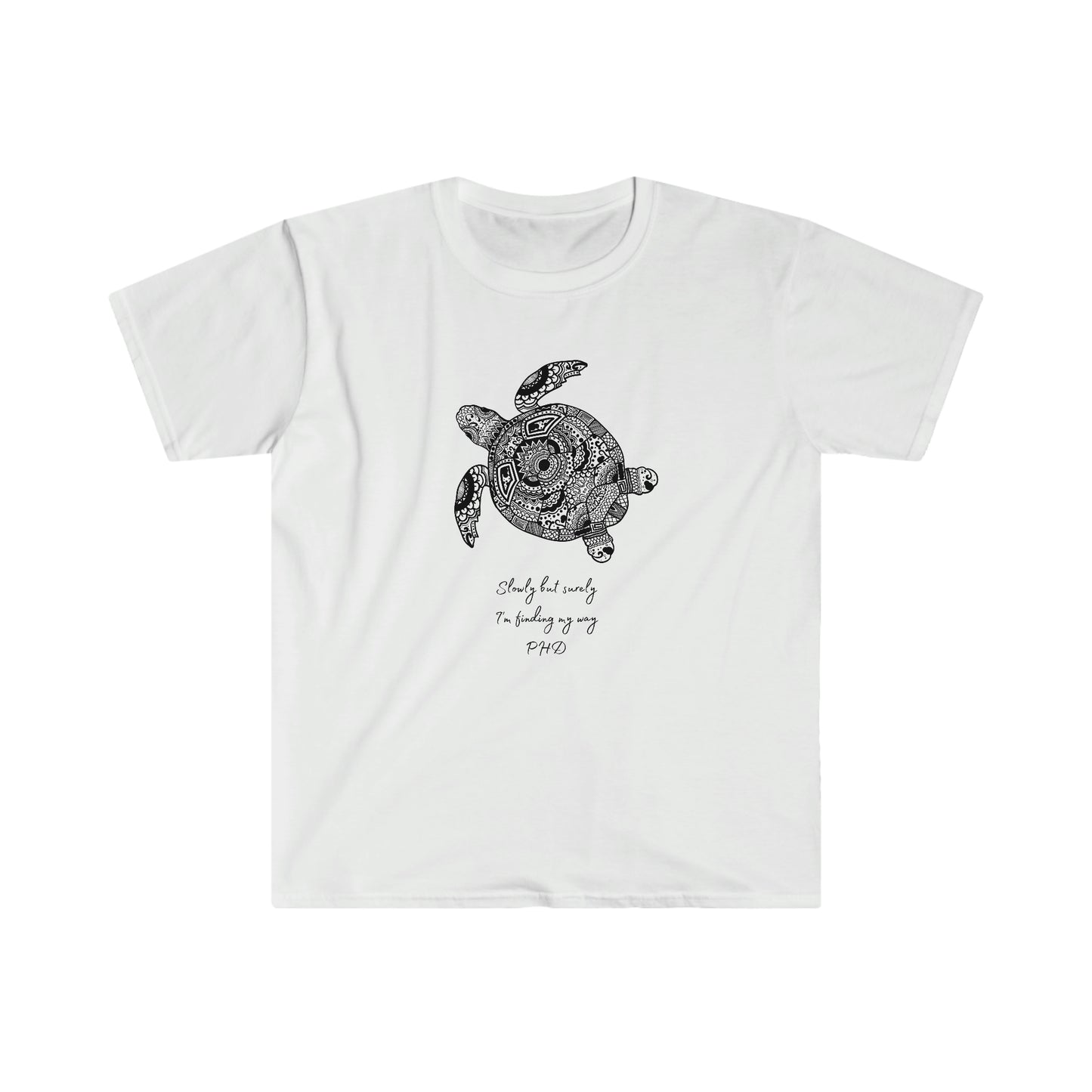 Turtle - Slowly but Surely - Light Colored T - on front