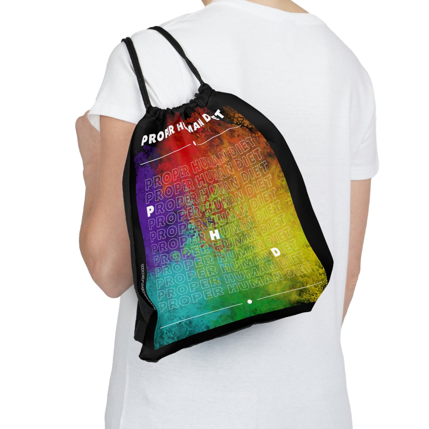 Outdoor Drawstring Bag - Proper Human Diet - PHD