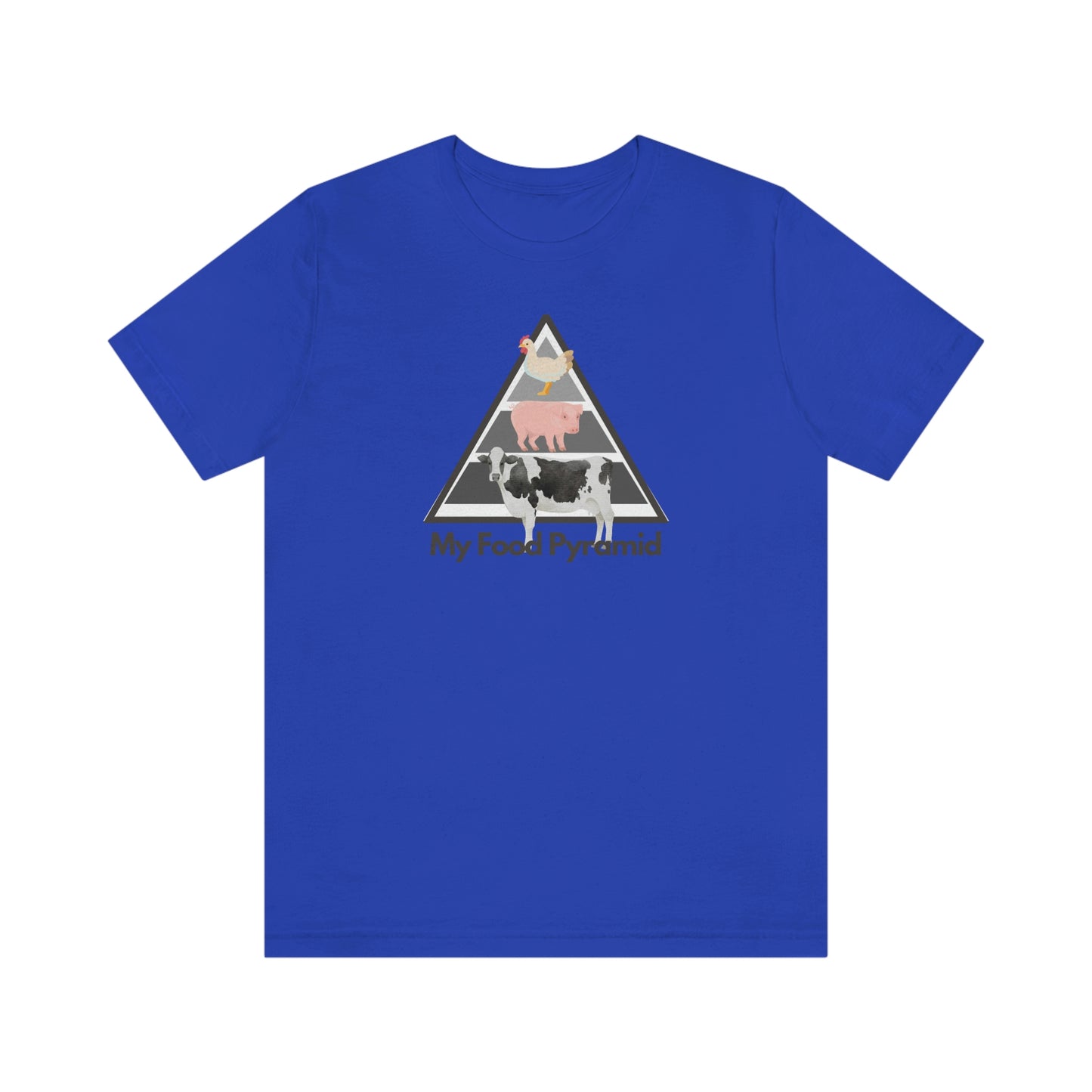 My Food Pyramid - Animal Pyramid - Colored T - on front