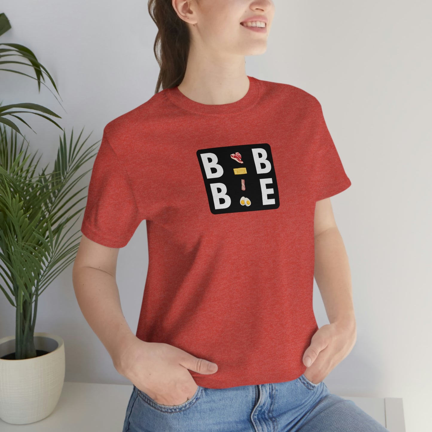 BBBE - with Icons - Colored T - in a black square - on front