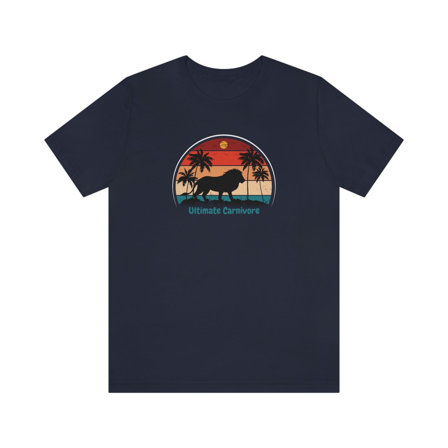 Ultimate Carnivore - Lion Retro Vibe - Dark T - on front