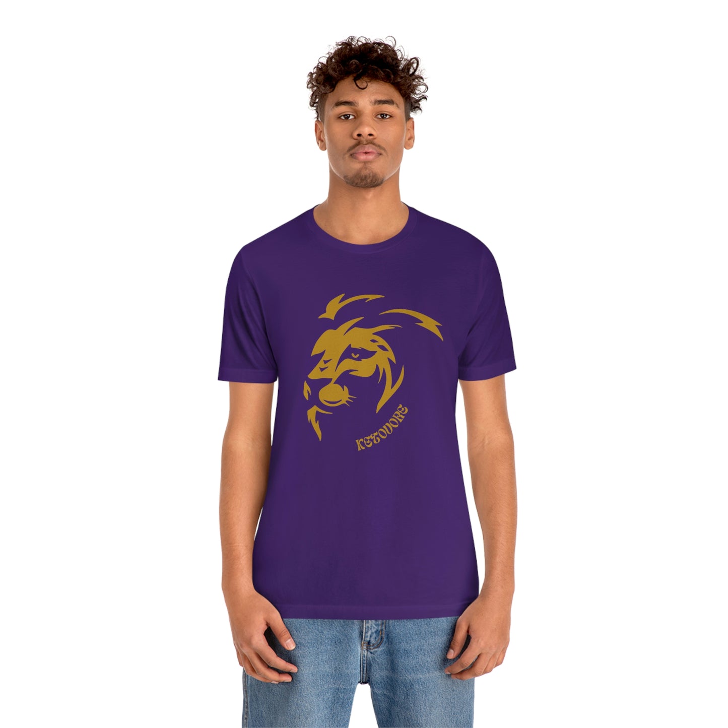 KETOVORE - Golden Lion Head - Dark T - on front