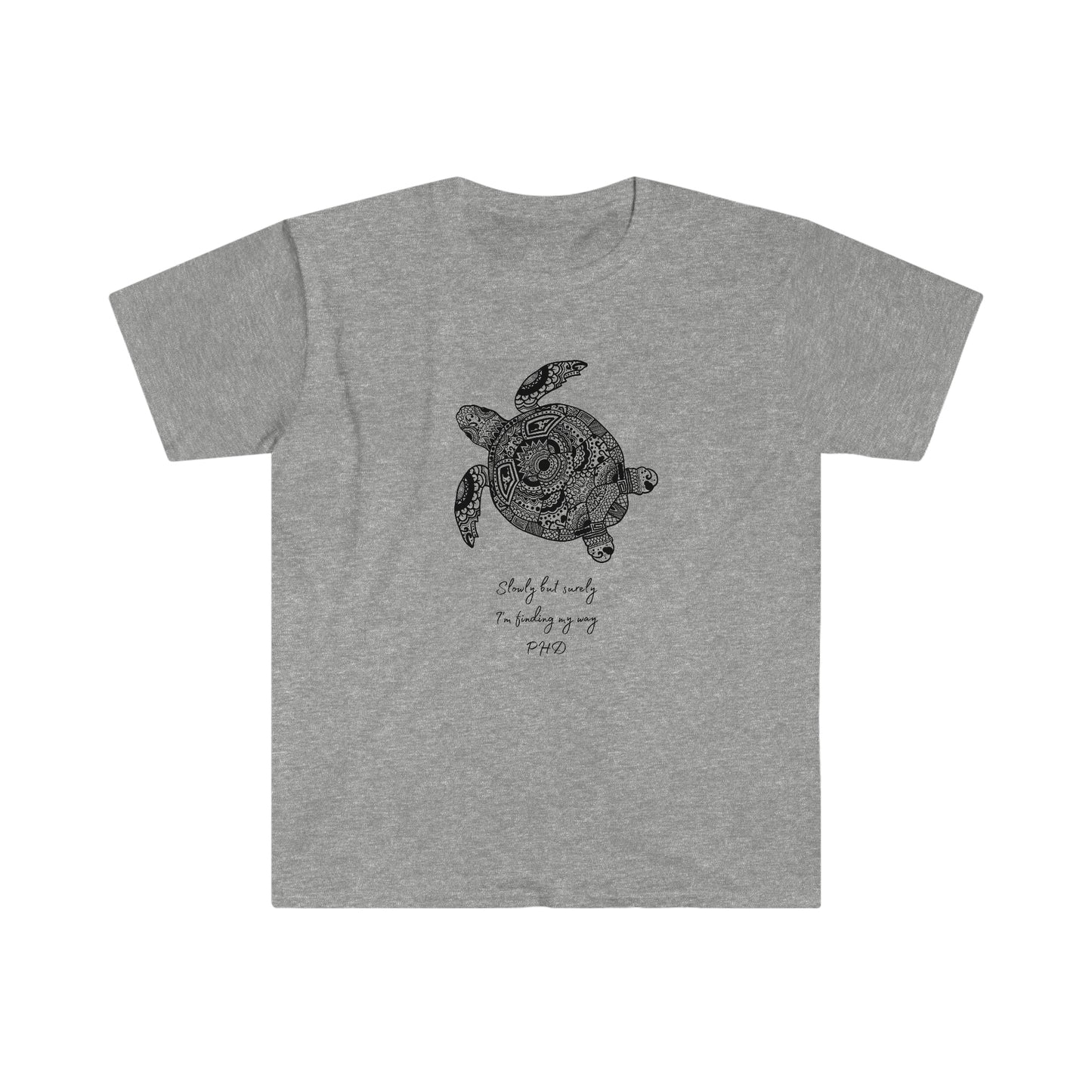 Turtle - Slowly but Surely - Light Colored T - on front