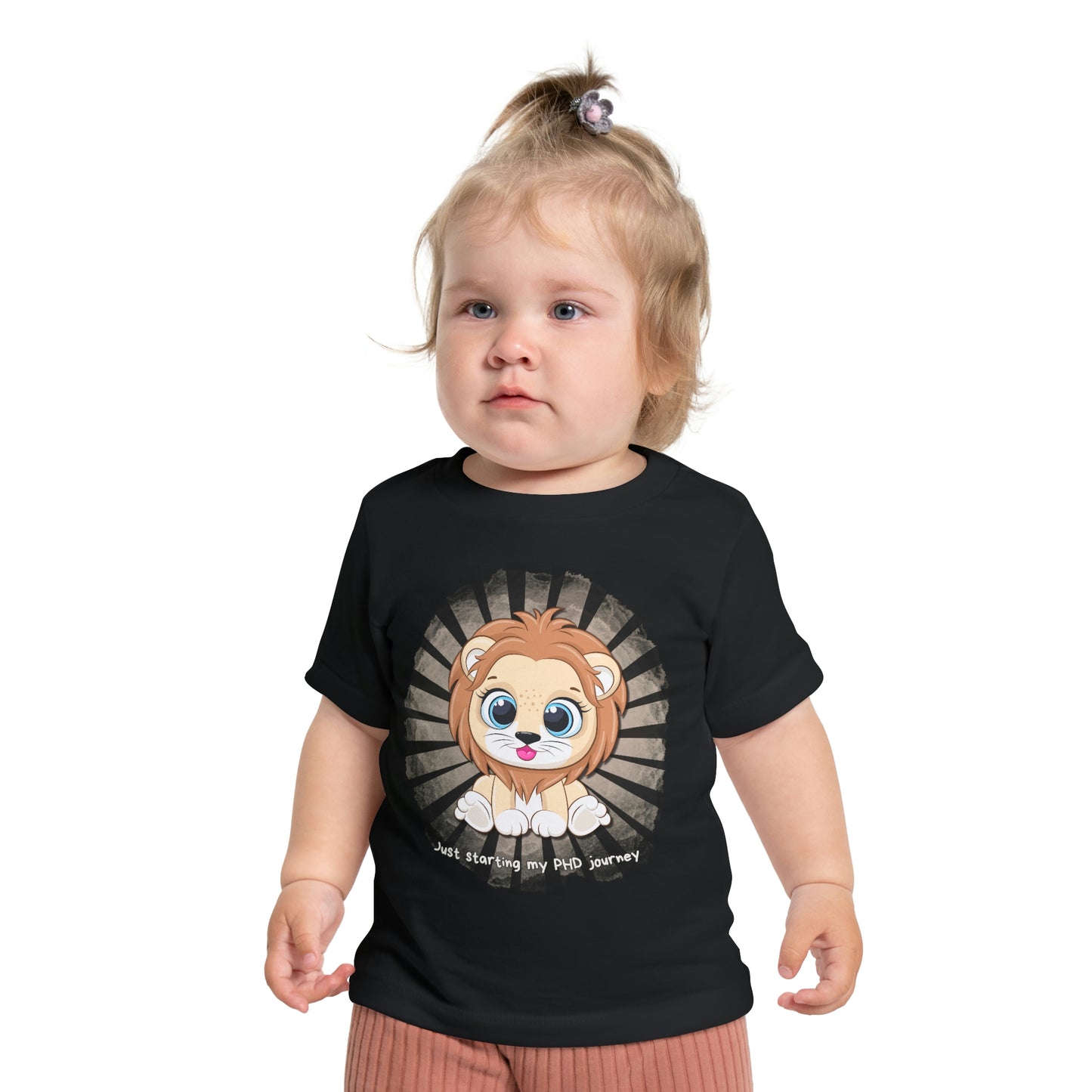 Baby T - Just starting my PHD journey b - Colored T - on front