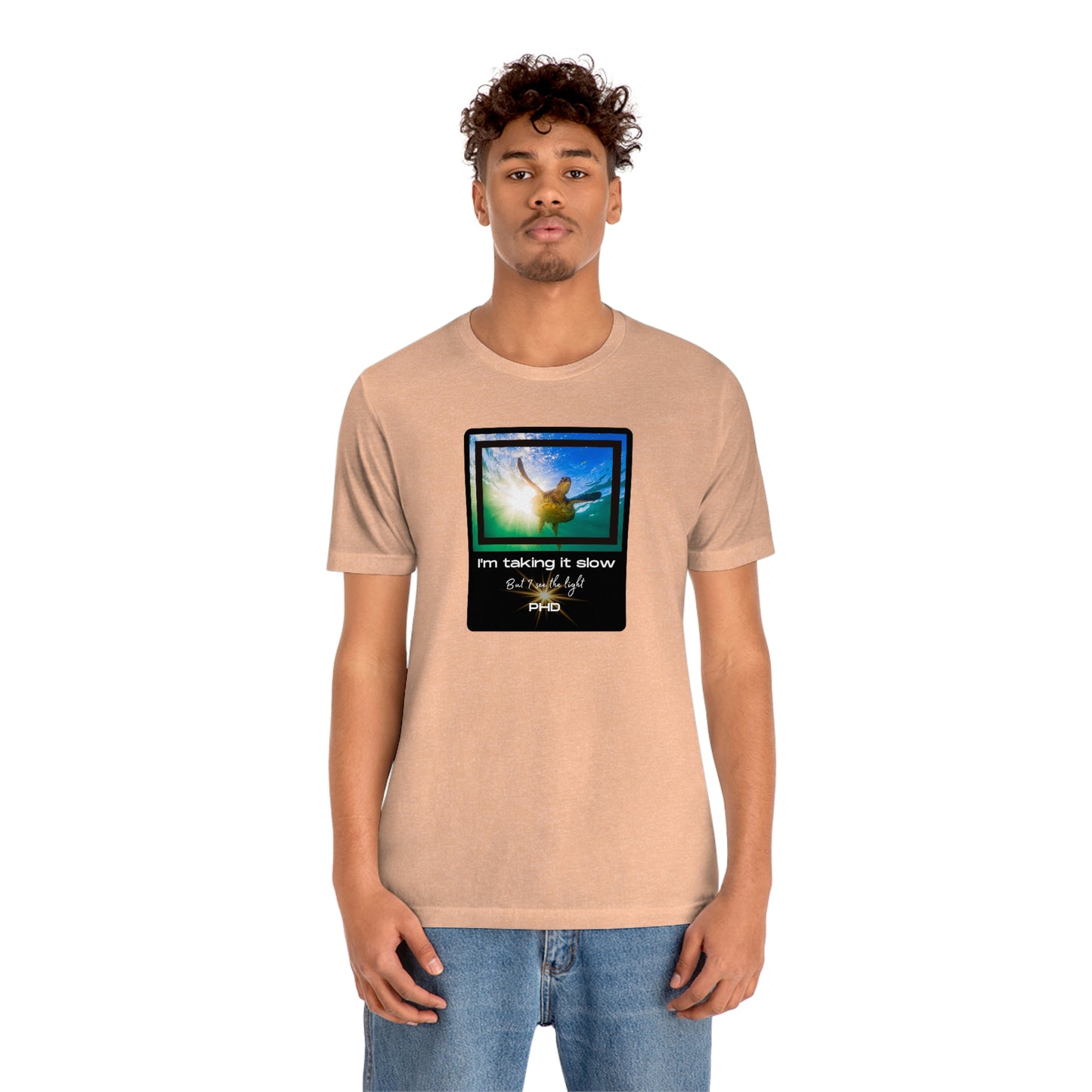 Turtle Swimming - I'm taking it slow - Colored T - on front
