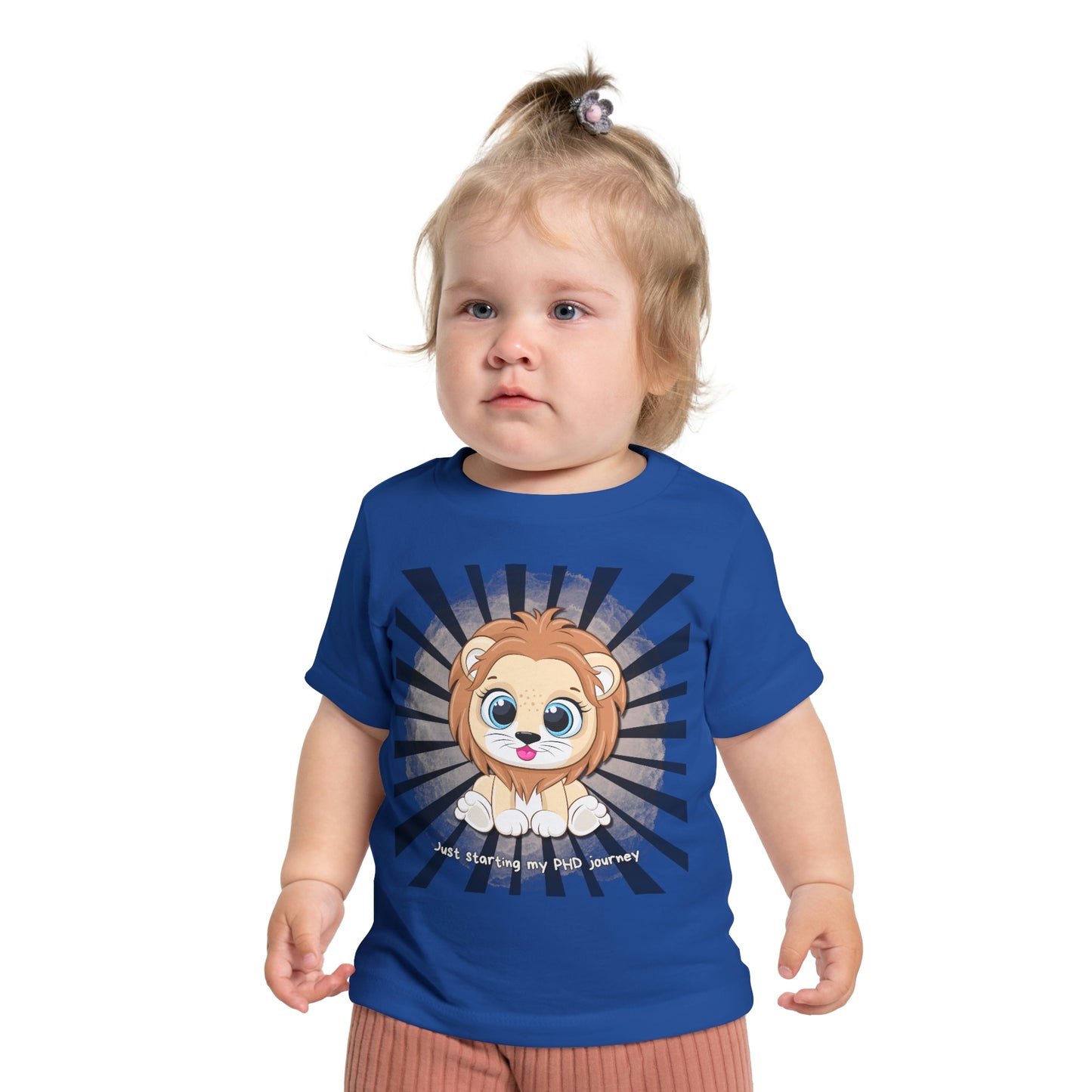 Baby T - Just starting my PHD journey b - Colored T - on front