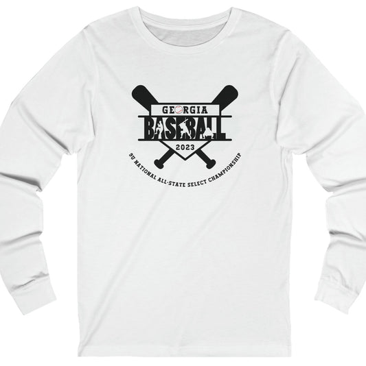 2023 Baseball bats with tourney - Kooper on the back - Unisex Jersey Long Sleeve Tee