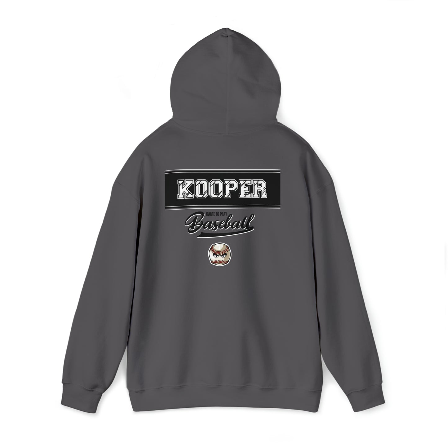 2023 Baseball bats with tourney on the front - Kooper on the back - Unisex Heavy Blend™ Hooded Sweatshirt