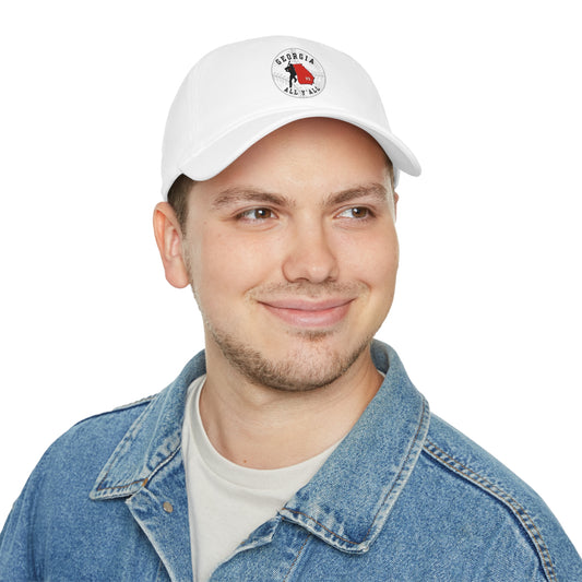 Georgia vs All Y'All - White Baseball - Low Profile Baseball Cap