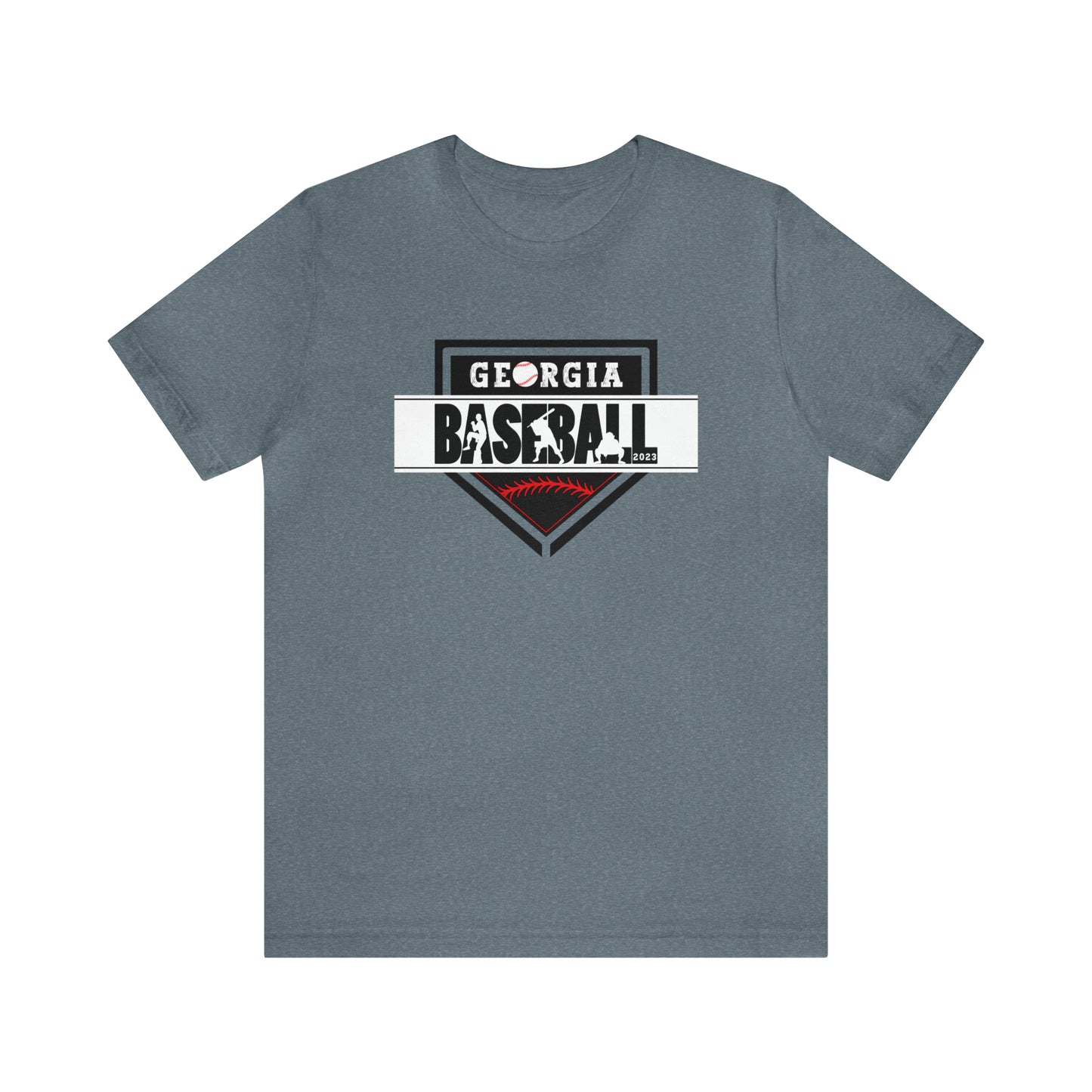 2023 Home Plate on the front - Kooper with U.S. flag and tourney on the back - Unisex Jersey Short Sleeve Tee
