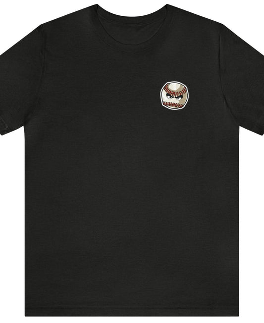 Mean baseball on the front - Georgia Baseball with home plate on the back - Unisex Jersey Short Sleeve Tee - crew neck