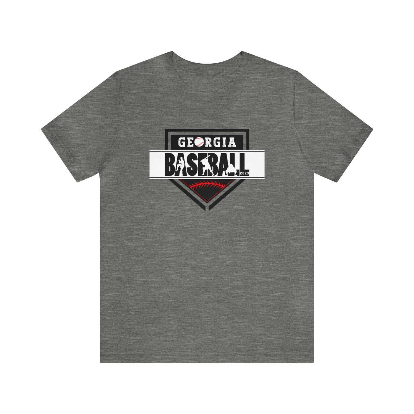 2023 Home Plate on the front - Kooper with U.S. flag and tourney on the back - Unisex Jersey Short Sleeve Tee
