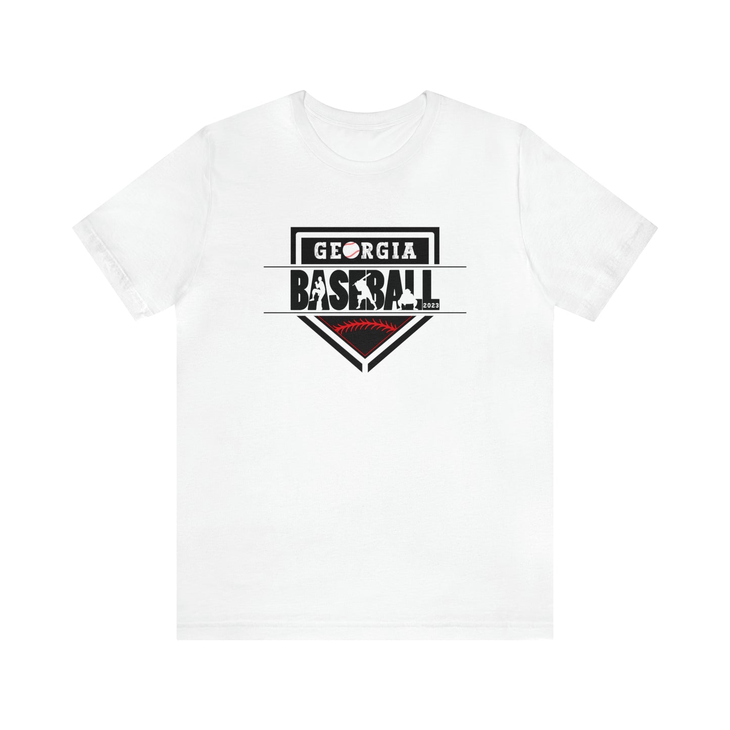 2023 Home Plate on the front - Kooper with U.S. flag and tourney on the back - Unisex Jersey Short Sleeve Tee