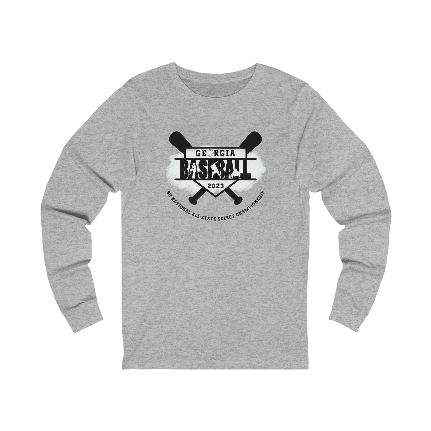 2023 Baseball bats with tourney - Kooper on the back - Unisex Jersey Long Sleeve Tee