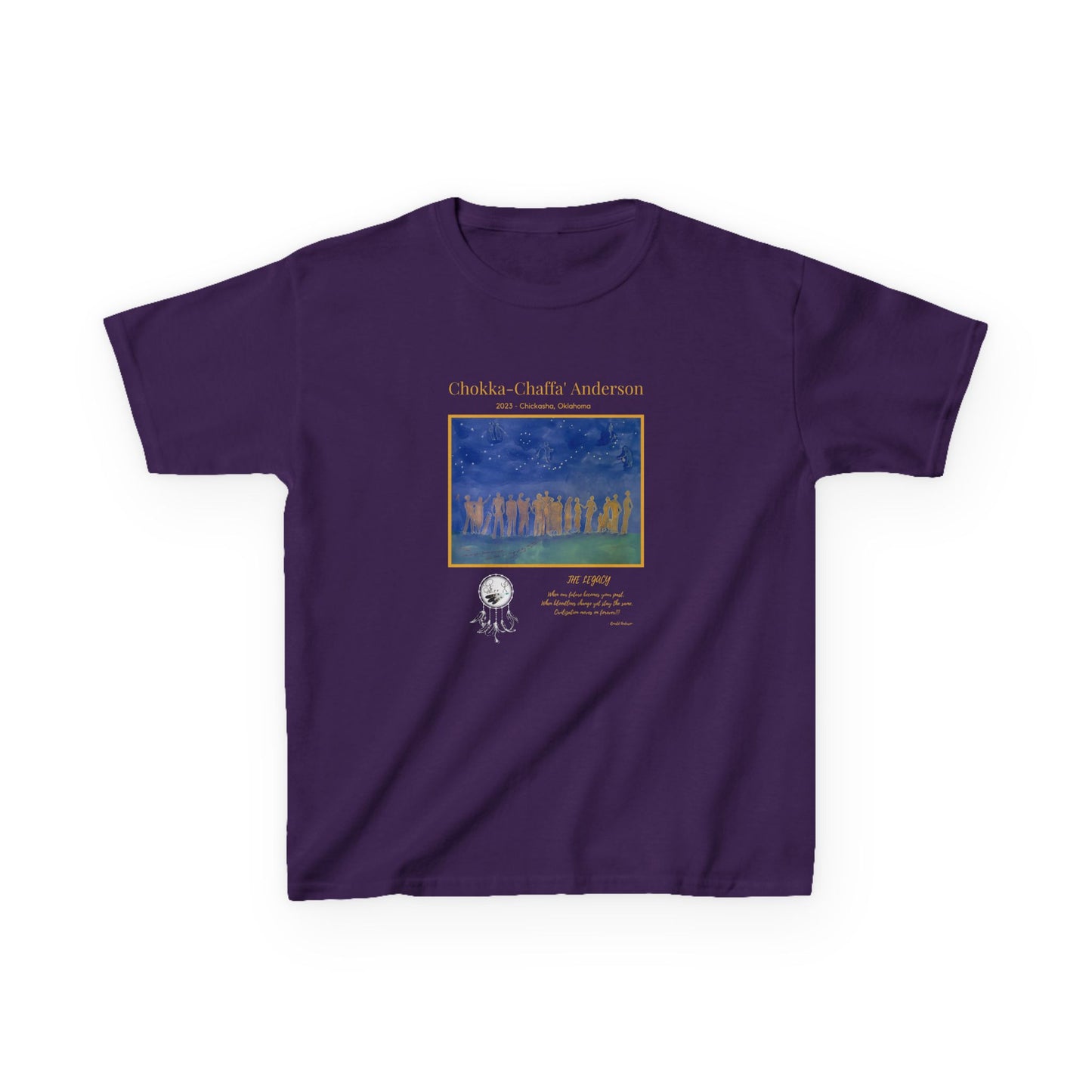 2023 Chokka-Chaffa' Anderson - Kids xs-xl - Crew Neck T shirt - Graphic on Front Only