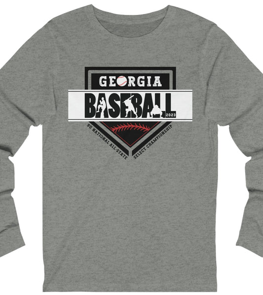 2023 Home Plate with tourney on the front - Kooper on the back - Unisex Jersey Long Sleeve Tee