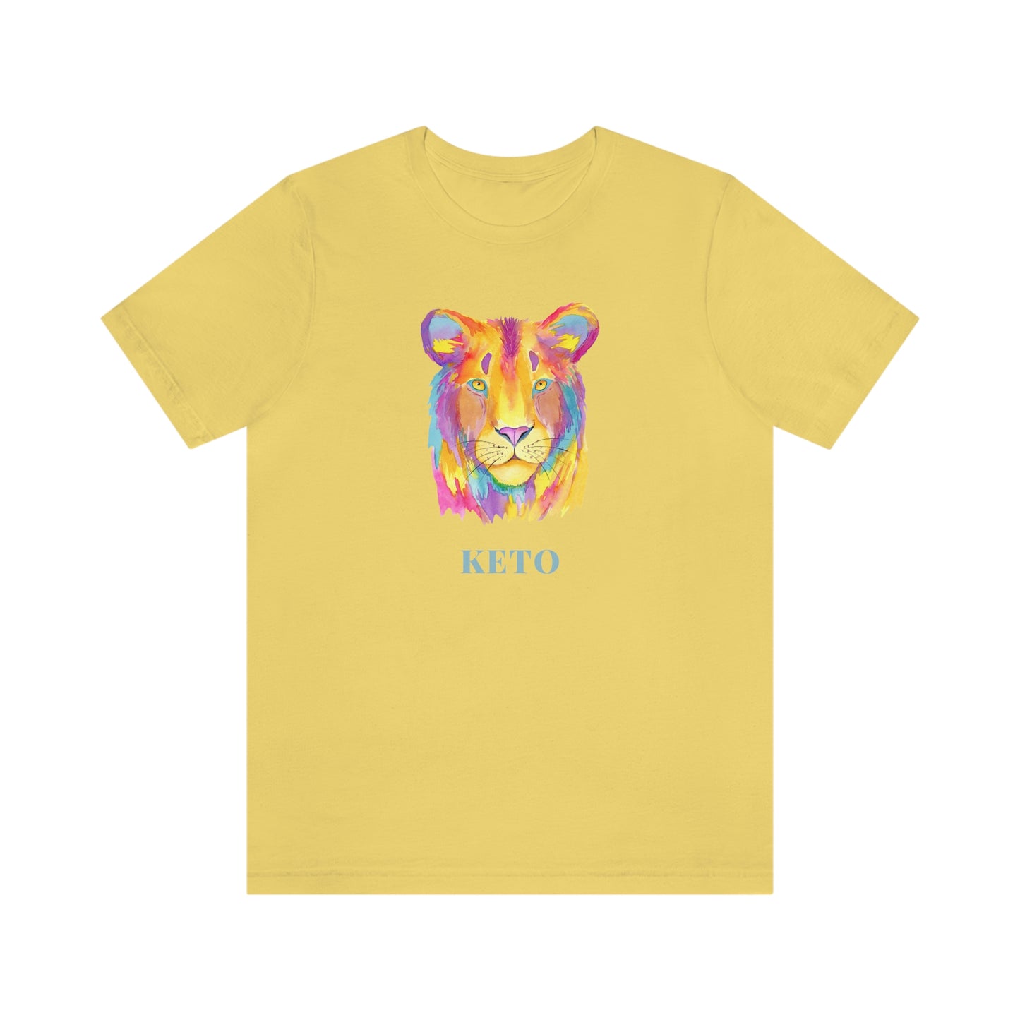 Keto - Colorful Lioness - Colored T - on front and back