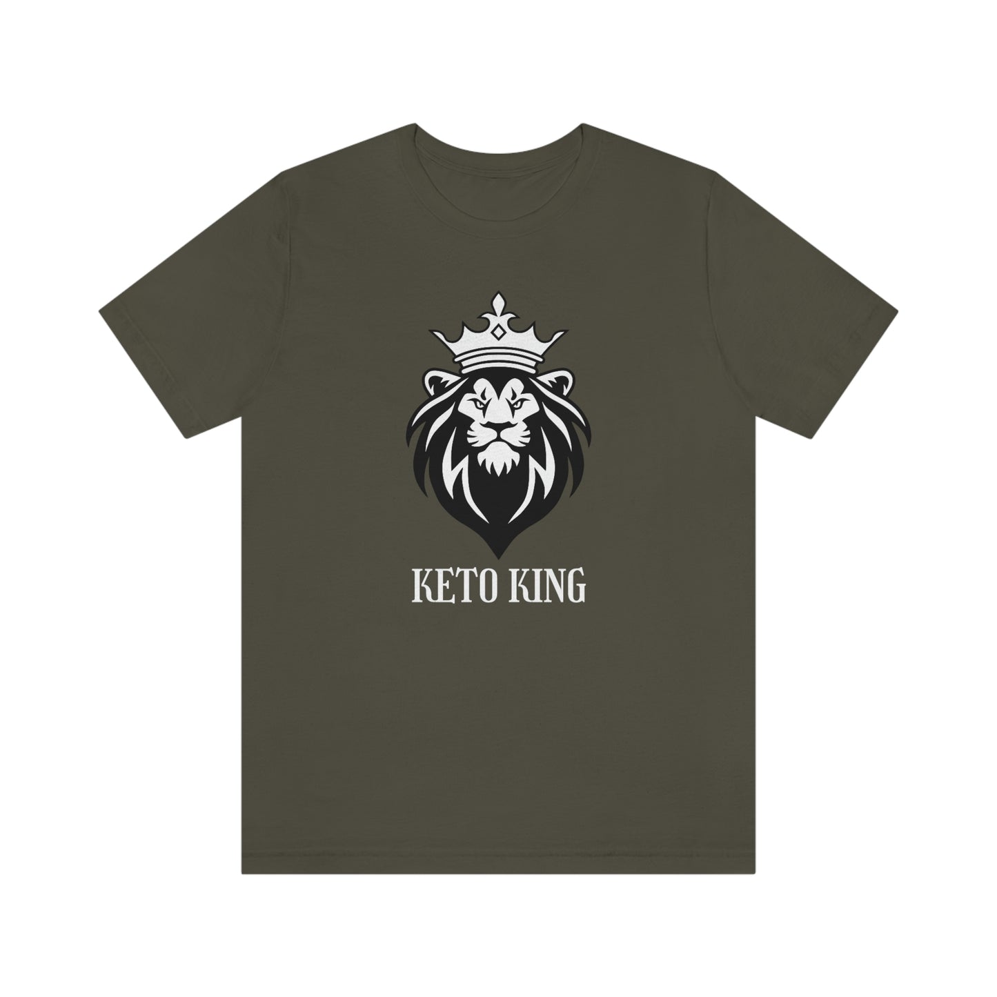 Keto King - Crowned Lion - Dark T - on front