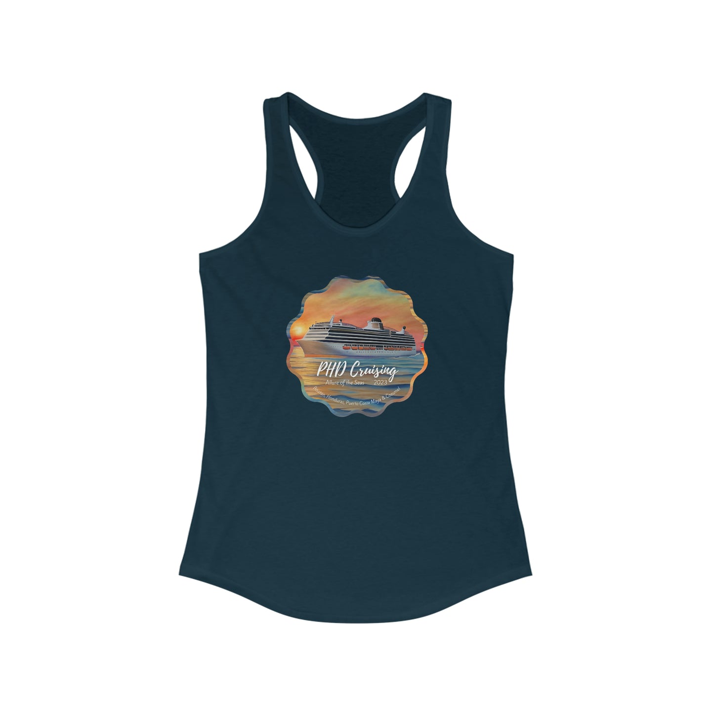 PHD Cruising - Women's Racerback Tank Top - may run small - on front