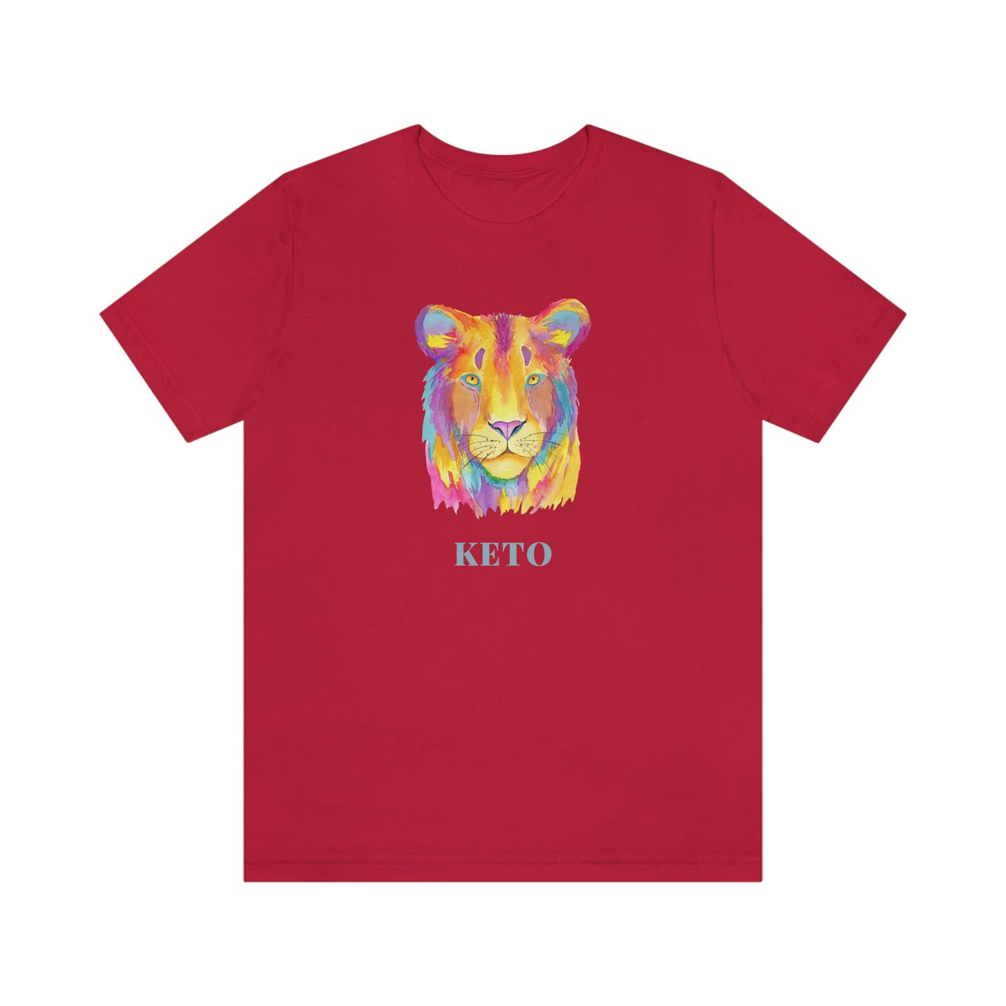 Keto - Colorful Lioness - Colored T - on front and back