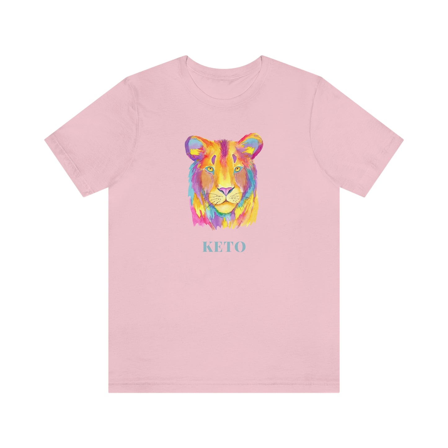 Keto - Colorful Lioness - Colored T - on front and back