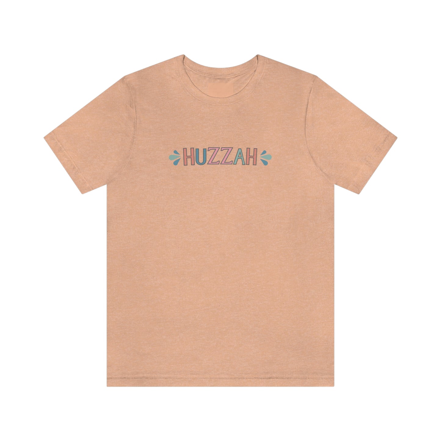 HUZZAH - Colored T - on front