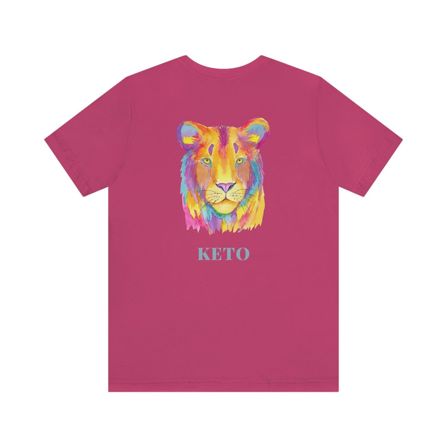 Keto - Colorful Lioness - Colored T - on front and back