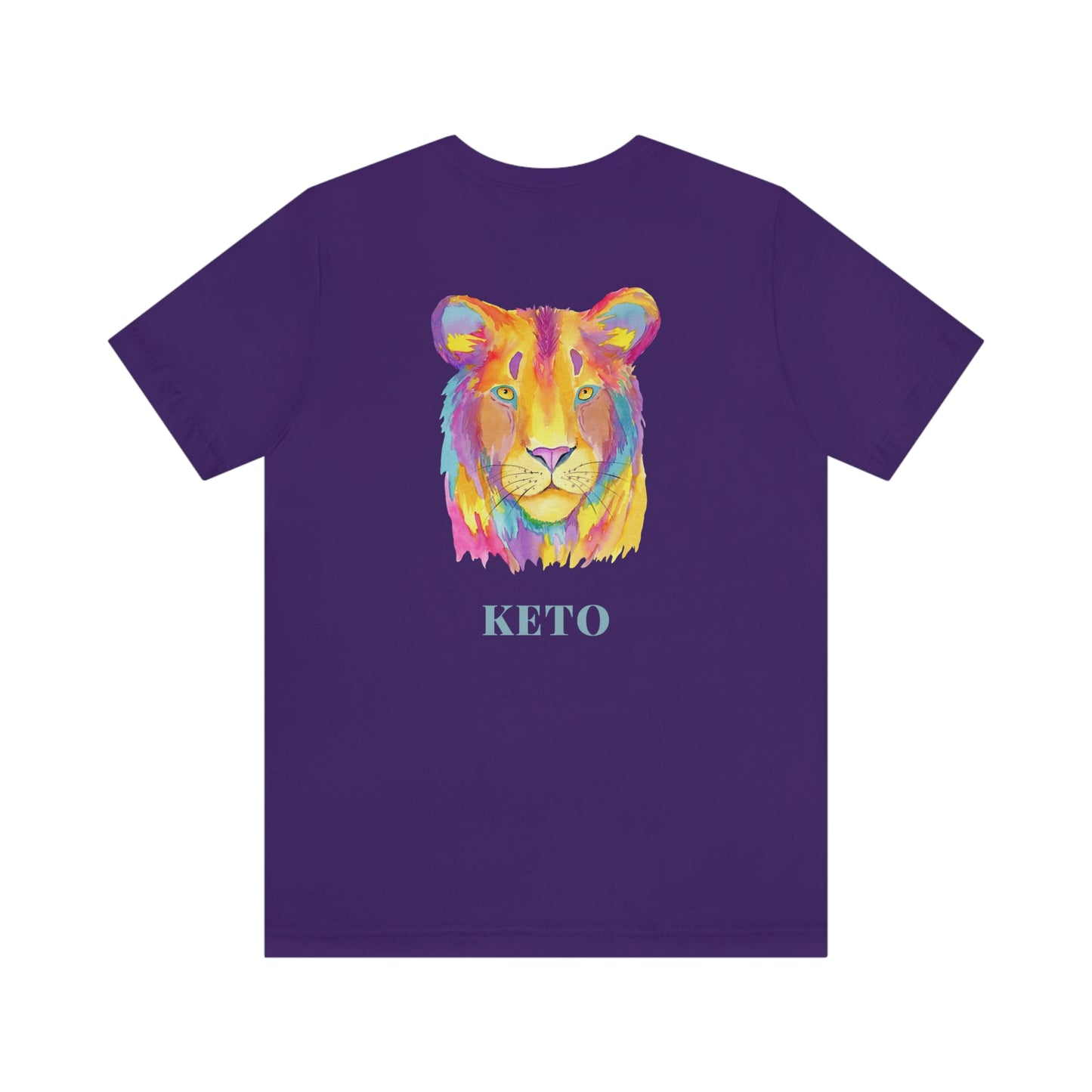 Keto - Colorful Lioness - Colored T - on front and back